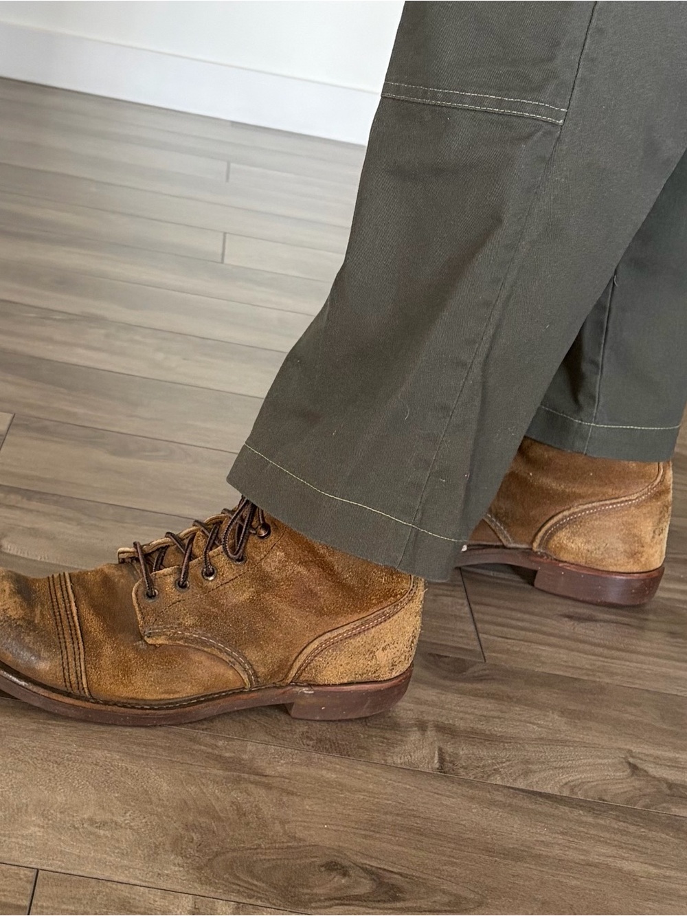 Red Wing Shoes Brown Suede Lace-Up Boots